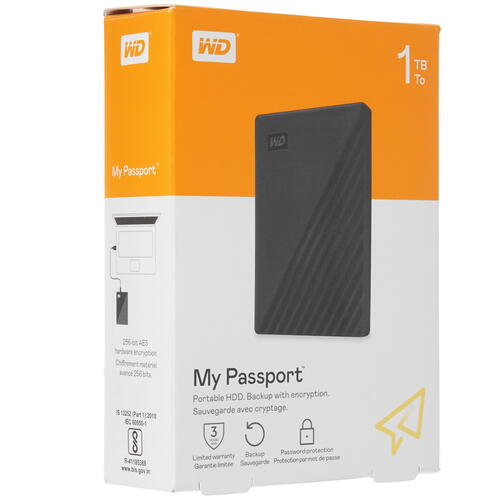 Купить 1 ТБ Внешний HDD WD My Passport  5045796. Характеристики, отзывы и цены в Донецке