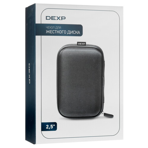 Купить Чехол для внешнего HDD DEXP PHD-25-BK черный  5411376. Характеристики, отзывы и цены в Донецке