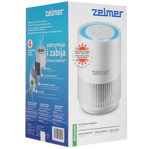 Купить Очиститель воздуха Zelmer ZPU5500 белый  9075074. Характеристики, отзывы и цены в Донецке