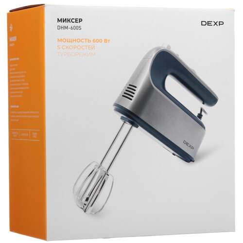 Купить Миксер DEXP DHM-600S серебристый  9132102. Характеристики, отзывы и цены в Донецке