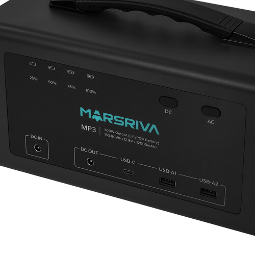 Купить Портативная зарядная станция MARSRIVA MP3 черный  9281635. Характеристики, отзывы и цены в Донецке