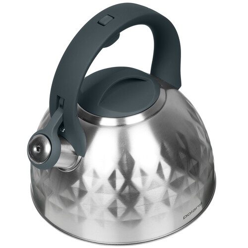 Купить Чайник для плиты Polaris Kontur-3L серебристый  9082883. Характеристики, отзывы и цены в Донецке