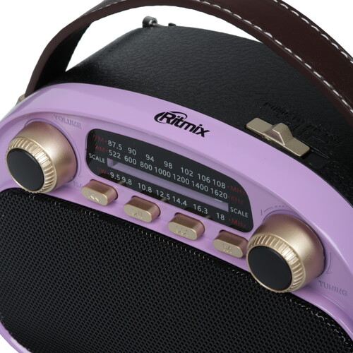Купить Радиоприемник Ritmix RPR-040 сиреневый  9201108. Характеристики, отзывы и цены в Донецке