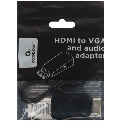 Купить Переходник однонаправленный Cablexpert HDMI - VGA+Jack 3.5  1332892. Характеристики, отзывы и цены в Донецке