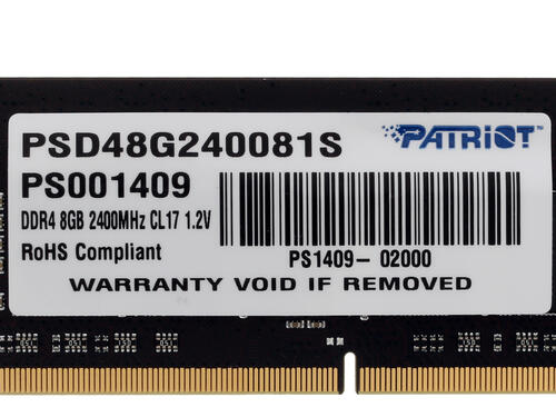 Купить Оперативная память SODIMM Patriot Signature [PSD48G240081S] 8 ГБ  1167869. Характеристики, отзывы и цены в Донецке
