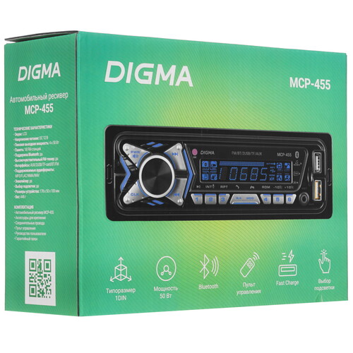 Купить Автопроигрыватель Digma MCP-455  5483784. Характеристики, отзывы и цены в Донецке