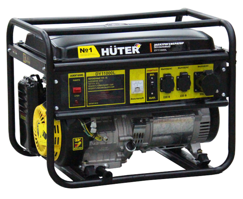 Купить Электрогенератор   бензиновый Huter DY11000LX  5356858. Характеристики, отзывы и цены в Донецке