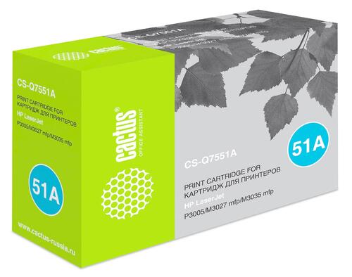 Купить Картридж лазерный Cactus CS-Q7551A черный, с чипом  7939476. Характеристики, отзывы и цены в Донецке