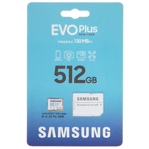 Купить Карта памяти Samsung EVO Plus microSDXC 512 ГБ [MB-MC512KA/CN]  5038203. Характеристики, отзывы и цены в Донецке