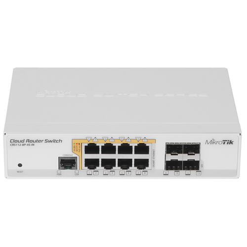 Купить Коммутатор MikroTik CRS112-8P-4S-IN  1256923. Характеристики, отзывы и цены в Донецке