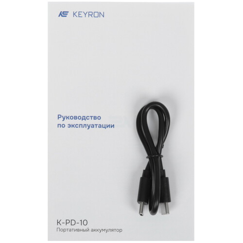 Купить Портативный аккумулятор KEYRON PD-10 серый  4843502. Характеристики, отзывы и цены в Донецке