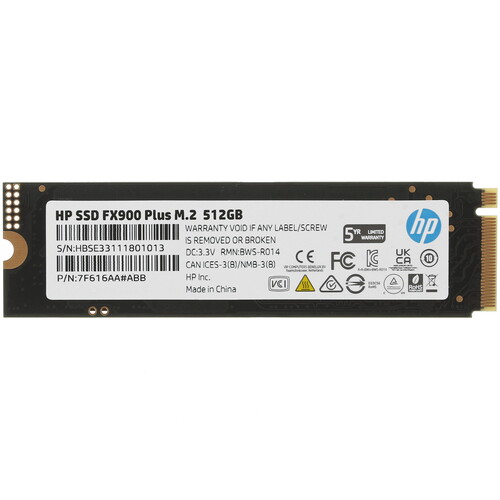Купить 512 ГБ M.2 NVMe накопитель HP FX900 plus  5408133. Характеристики, отзывы и цены в Донецке