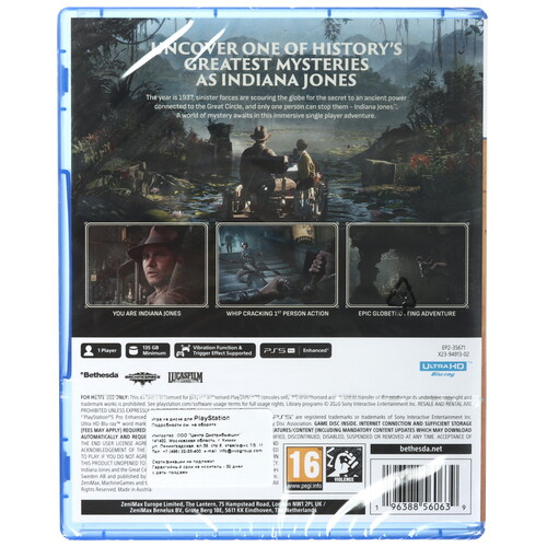 Купить Игра Indiana Jones and the Great Circle (PS5)  5625956. Характеристики, отзывы и цены в Донецке