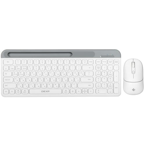 Купить Клавиатура+мышь беспроводная   DEXP KY-6290 белый  5412573. Характеристики, отзывы и цены в Донецке