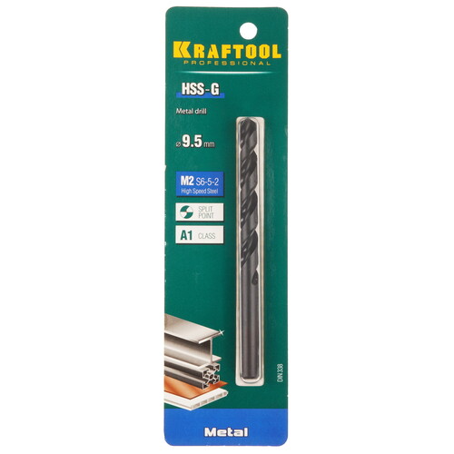 Купить Сверло спиральное KRAFTOOL 29651-9.5  9123299. Характеристики, отзывы и цены в Донецке