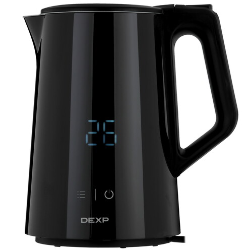 Купить Электрочайник DEXP EK-18TSB черный  9056382. Характеристики, отзывы и цены в Донецке