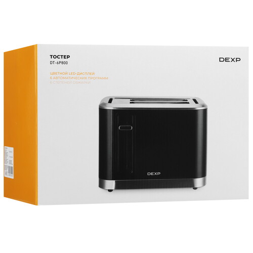 Купить Тостер DEXP DT-6P800 черный  9153829. Характеристики, отзывы и цены в Донецке