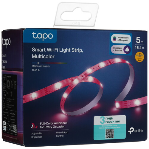 Купить Светодиодная лента TP-LINK Tapo TL61-5  9277039. Характеристики, отзывы и цены в Донецке