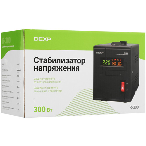 Купить Стабилизатор напряжения DEXP R-300  5059064. Характеристики, отзывы и цены в Донецке