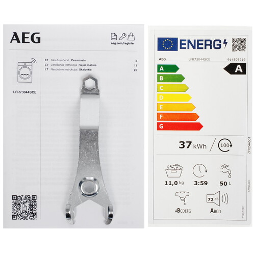 Купить Стиральная машина AEG LFR73044SCE белый  9297891. Характеристики, отзывы и цены в Донецке