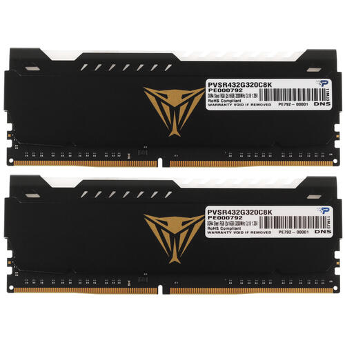 Купить Оперативная память Patriot Viper Steel RGB [PVSR432G320C8K] 32 ГБ  4759798. Характеристики, отзывы и цены в Донецке