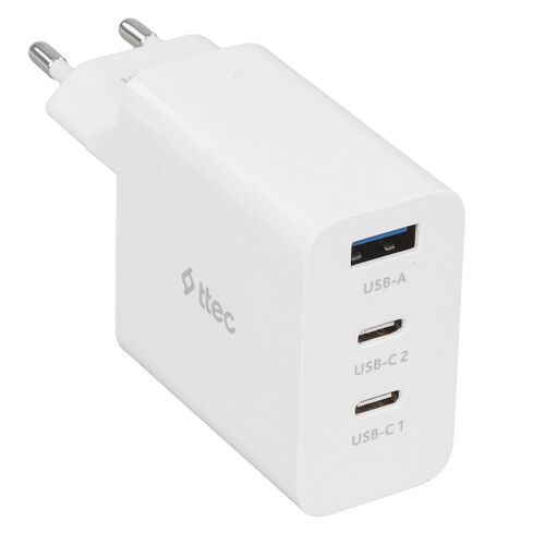 Купить Сетевое зарядное устройство TTEC SmartCharger 65W белый  9140731. Характеристики, отзывы и цены в Донецке