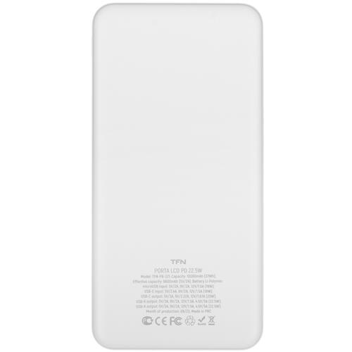 Купить Портативный аккумулятор TFN Porta LCD PD белый  5465307. Характеристики, отзывы и цены в Донецке