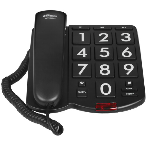 Купить Телефон проводной Ritmix RT-520  1051086. Характеристики, отзывы и цены в Донецке