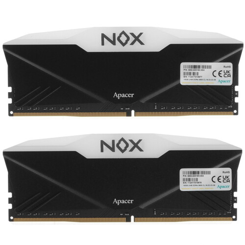 Купить Оперативная память Apacer NOX RGB [AH4U32G36C252NBAA-2] 32 ГБ  5457094. Характеристики, отзывы и цены в Донецке