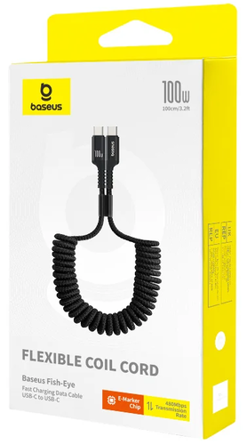 Купить Кабель витой Baseus USB Type-C - USB Type-C черный 1 м  5627677. Характеристики, отзывы и цены в Донецке
