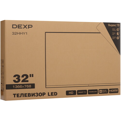Купить 32" (81 см) LED-телевизор DEXP 32HHY1 черный  5447414. Характеристики, отзывы и цены в Донецке