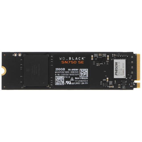 Купить 250 ГБ M.2 NVMe накопитель WD Black SN750 SE [WDS250G1B0E]  5073049. Характеристики, отзывы и цены в Донецке
