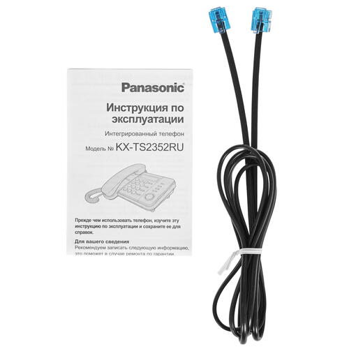 Купить Телефон проводной Panasonic KX-TS2352RU  0145857. Характеристики, отзывы и цены в Донецке