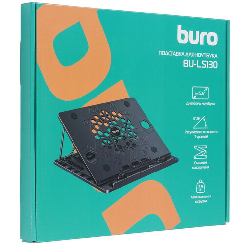 Купить Подставка для ноутбука Buro BU-LS130 черный  9300790. Характеристики, отзывы и цены в Донецке