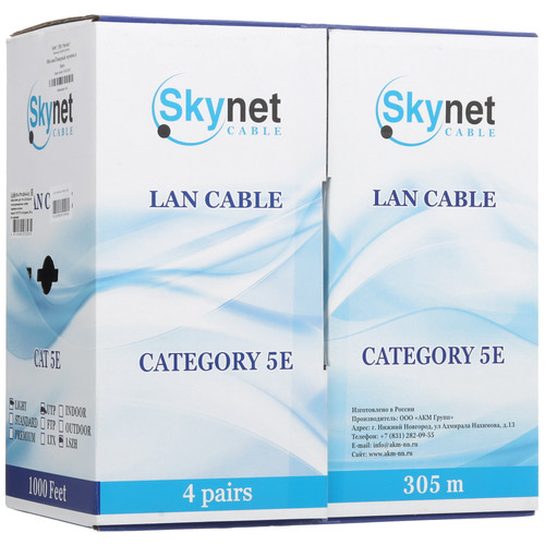 Купить Витая пара SkyNet Light CSL-UTP-LSZH-4-CU  5452479. Характеристики, отзывы и цены в Донецке