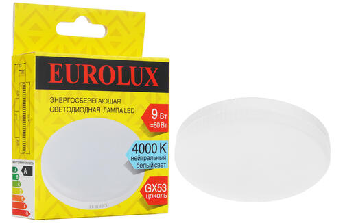 Купить Лампа светодиодная Eurolux LL-E-TAB-9W-230-4K-GX53  5401710. Характеристики, отзывы и цены в Донецке