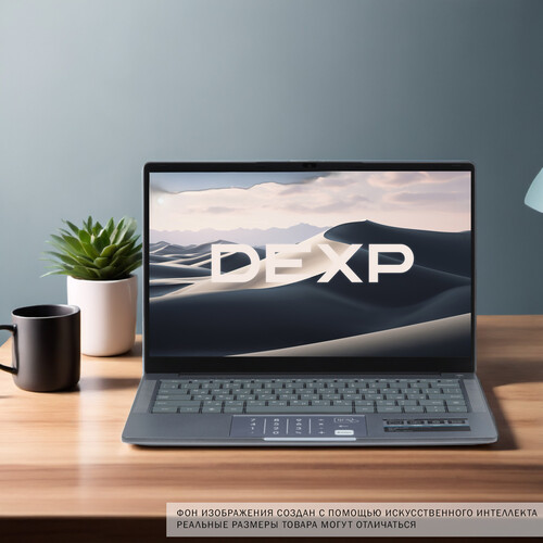 Купить 14.1" Ноутбук DEXP Aquilon серый  9134138. Характеристики, отзывы и цены в Донецке