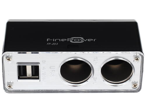 Купить Разветвитель автоприкуривателя FinePower FP-203  1102380. Характеристики, отзывы и цены в Донецке