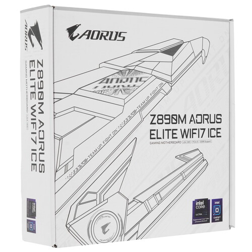 Купить Материнская плата GIGABYTE Z890M AORUS ELITE WIFI7 ICE  5492123. Характеристики, отзывы и цены в Донецке