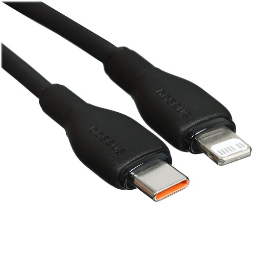 Купить Кабель круглый Baseus Lightning 8-pin - USB Type-C черный 1.2 м  5495767. Характеристики, отзывы и цены в Донецке