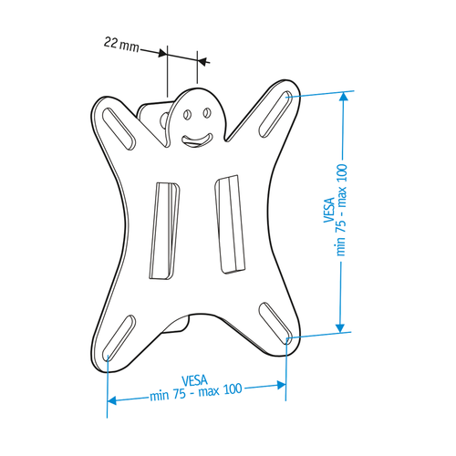 Купить Кронштейн для ТВ Holder LCDO-2610 черный  1340586. Характеристики, отзывы и цены в Донецке