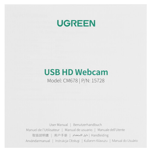 Купить Веб-камера Ugreen CM678  9195551. Характеристики, отзывы и цены в Донецке