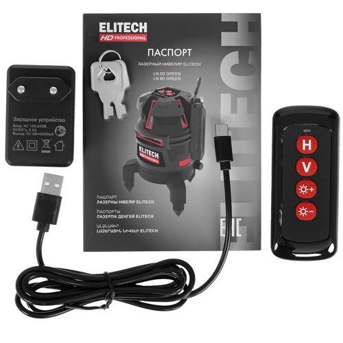 Купить Лазерный нивелир ELITECH HD LN 8D  9079227. Характеристики, отзывы и цены в Донецке