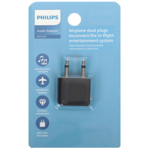Купить Адаптер   Philips jack 3.5 мм х2 шт. - jack 3.5 мм черный  5604545. Характеристики, отзывы и цены в Донецке