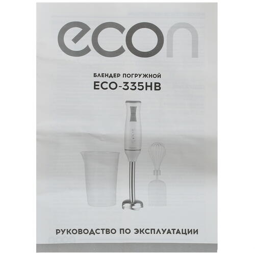 Купить Блендер погружной ECON ECO-335HB белый  8161318. Характеристики, отзывы и цены в Донецке