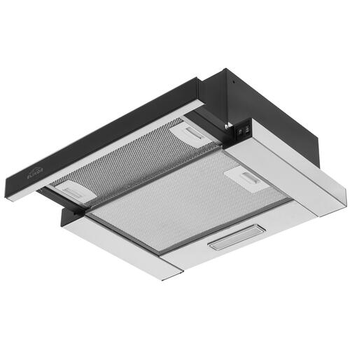 Купить Вытяжка телескопическая Elikor Интегра Glass 45Н-400-В2Д серебристый/черный  1183417. Характеристики, отзывы и цены в Донецке