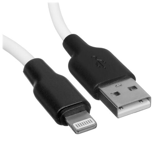 Купить Кабель круглый Hoco Lightning 8-pin - USB 2.0 Type-A белый 1 м  5452389. Характеристики, отзывы и цены в Донецке