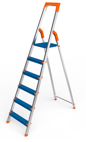 Купить Стремянка односекционная SARAYLI COLOR  9292145. Характеристики, отзывы и цены в Донецке