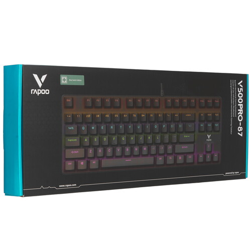Купить Клавиатура проводная Rapoo V500Pro-87  9125950. Характеристики, отзывы и цены в Донецке