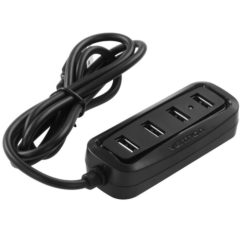 Купить USB-разветвитель Vention VAS-J43-B100  9159620. Характеристики, отзывы и цены в Донецке